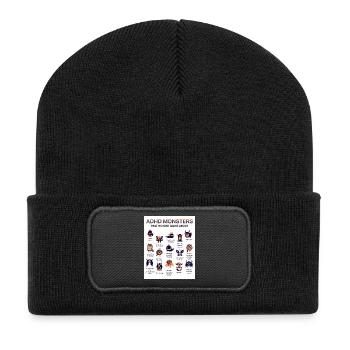 ADHD Monsters You Don’t Hear About - Recycled Patch Beanie - black - Front