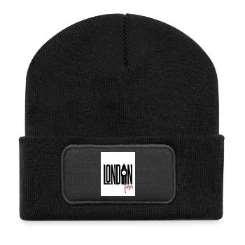 Fan de Londres - Beanie recyclé à patch - noir - Devant