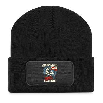 Ours polaire invendable au Groenland Drôle - Beanie recyclé à patch - noir - Devant