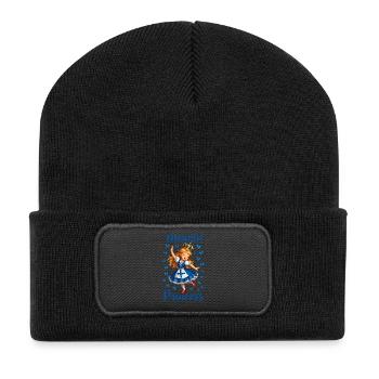 Princesse Finlande Bleue Papillon - Beanie recyclé à patch - noir - Devant