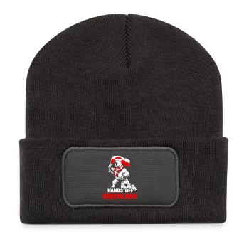 Ours polaire et drapeau Groenland - Beanie recyclé à patch - charbon - Devant