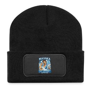 Malaka - Recycelte Patch Beanie - Schwarz - Vorne