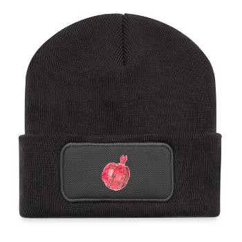 pomegranate - Recycled Patch Beanie - dark grey - Front