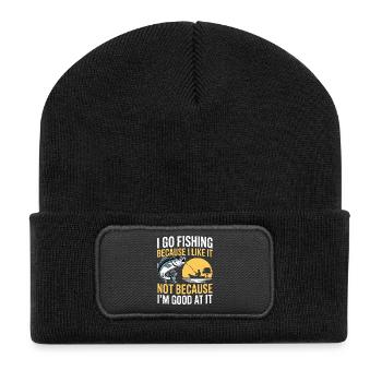 Citation de la pêche : Sac de soleil - Beanie recyclé à patch - noir - Devant
