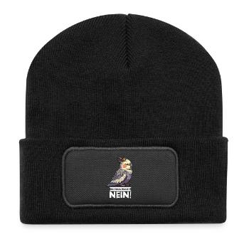 Before You Ask Cockatiel Cockatiels - Recycled Patch Beanie - black - Front