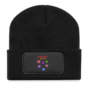 House Music Vibes - Recycled Patch Beanie - black - Front