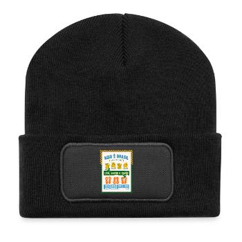 Aqui é Brasil: Cor Sabor Amor - Recycelte Patch Beanie - Schwarz - Vorne