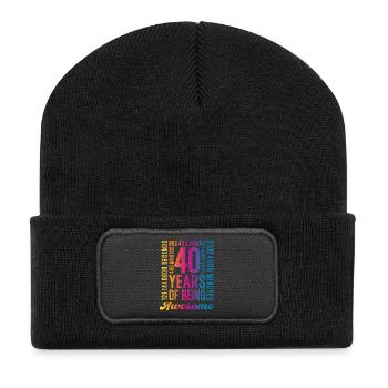 40 years 40th birthday - Recycled Patch Beanie - black - Front