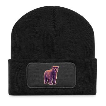 Lunettes de soleil d’été pour ours polaires - Beanie recyclé à patch - noir - Devant