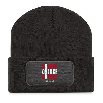 Odense in the Heart, Denmark present - Recycled Patch Beanie - dark grey - Front