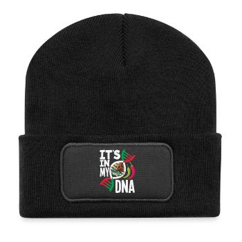 Fierté du Mexique & Maison Drapeau du Mexique - Beanie recyclé à patch - noir - Devant
