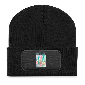 Color Magic Chaos Art - Recycled Patch Beanie - black - Front