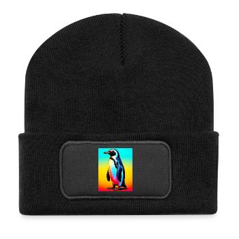 pingouin - Beanie recyclé à patch - noir - Devant