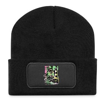 Cool seal North Sea Baltic Sea - Recycled Patch Beanie - black - Front