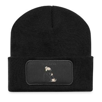 Dog Mom – Loving Mother's Day Design - Recycled Patch Beanie - black - Front