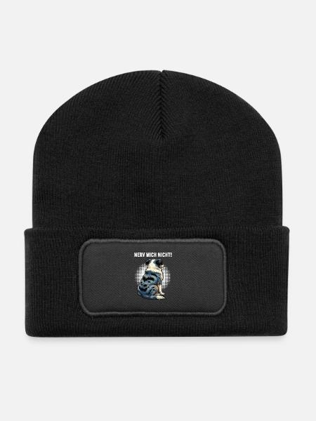 Nerv Mich Nicht Australian Shepherd Aussie Aussies - Recycelte Patch Beanie - Schwarz