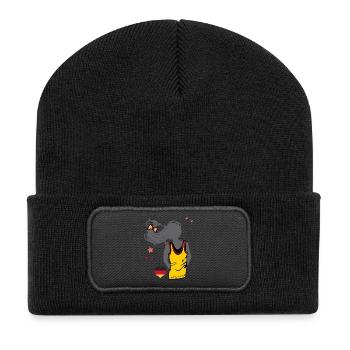 Football féminin - Beanie recyclé à patch - noir - Devant