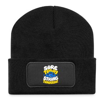 Sore Today Strong Tomorrow Kettlebell Fitness - Recycled Patch Beanie - black - Front