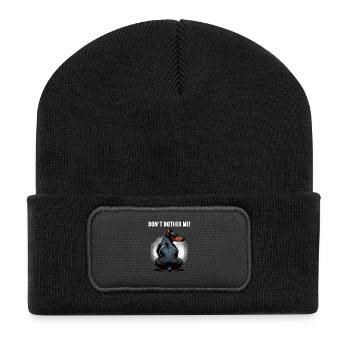 Don't Bother Me Dobermann Dobermannbesitzer  - Recycelte Patch Beanie - Schwarz - Vorne
