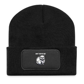 Ne me dérange pas Westie, terrier highland de l’Ouest - Beanie recyclé à patch - noir - Devant