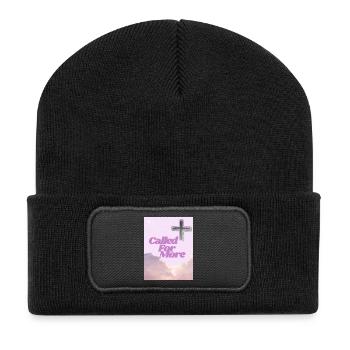 Called For More Cross Sunrise - Recycled Patch Beanie - black - Front