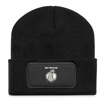 Ne me dérange pas, propriétaire de Weimaraner Weimaraner - Beanie recyclé à patch - noir - Devant