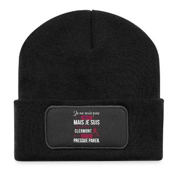 Je Ne Suis Pas Parfait Mais Je Suis Supporter D... - Beanie recyclé à patch - noir - Devant