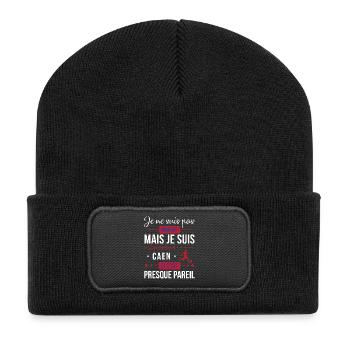 Je Ne Suis Pas Parfait Mais Je Suis Supporter D... - Beanie recyclé à patch - noir - Devant
