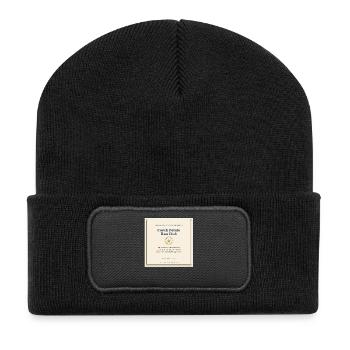 Couch Potato Laufclub - Recycelte Patch Beanie - Schwarz - Vorne