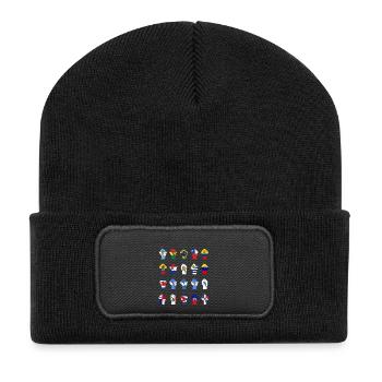 Lateinamerikanischer Widerstand - Recycelte Patch Beanie - Schwarz - Vorne