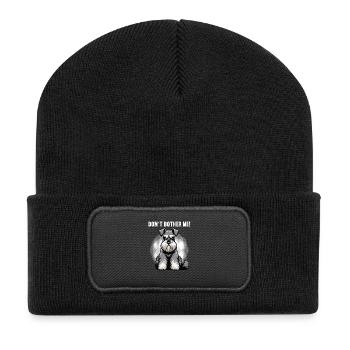 Don't Bother Me Schnauzer Riesenschnauzer - Recycled Patch Beanie - black - Front
