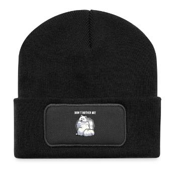 Don't Bother Me Samoyed Samoyed Owner - Recycled Patch Beanie - black - Front