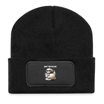 Don't Bother Me Shih tzu Shih tzus Shih tzu Halter - Recycled Patch Beanie - black - Front