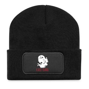 Signe du zodiaque Lion - Beanie recyclé à patch - noir - Devant
