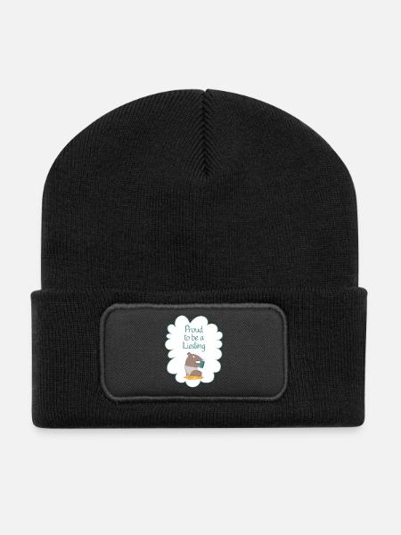 Proud to be a Liesling! Tapir-Edition - Recycelte Patch Beanie - Schwarz