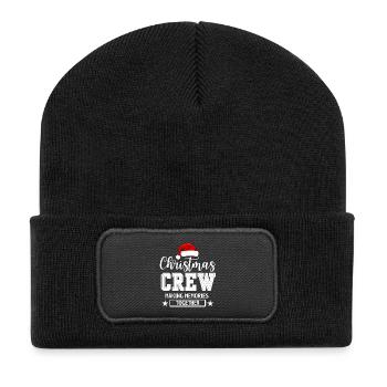 ÉQUIPAGE DE NOËL - Beanie recyclé à patch - noir - Devant