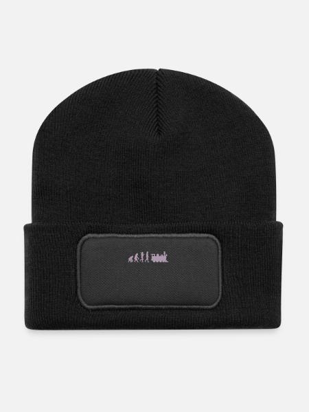 Evolution Railway Locomotive - Recycled Patch Beanie - black