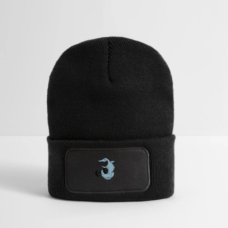 shark_bodybuilder Recycelte Patch Beanie
