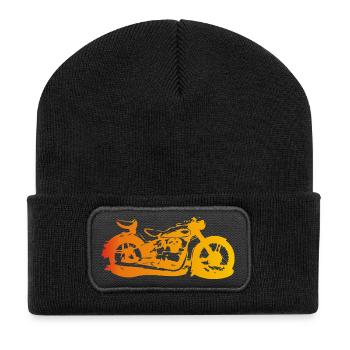 Touren AWO 2Sitzer - Recycelte Patch Beanie - Schwarz - Vorne
