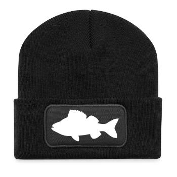 fish - Recycled Patch Beanie - black - Front