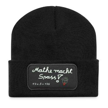 Math is fun! - Recycled Patch Beanie - black - Front