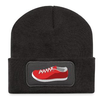 Shoe Rendering - Recycled Patch Beanie - dark grey - Front