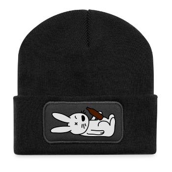 drunken_bunny - Beanie recyclé à patch - noir - Devant