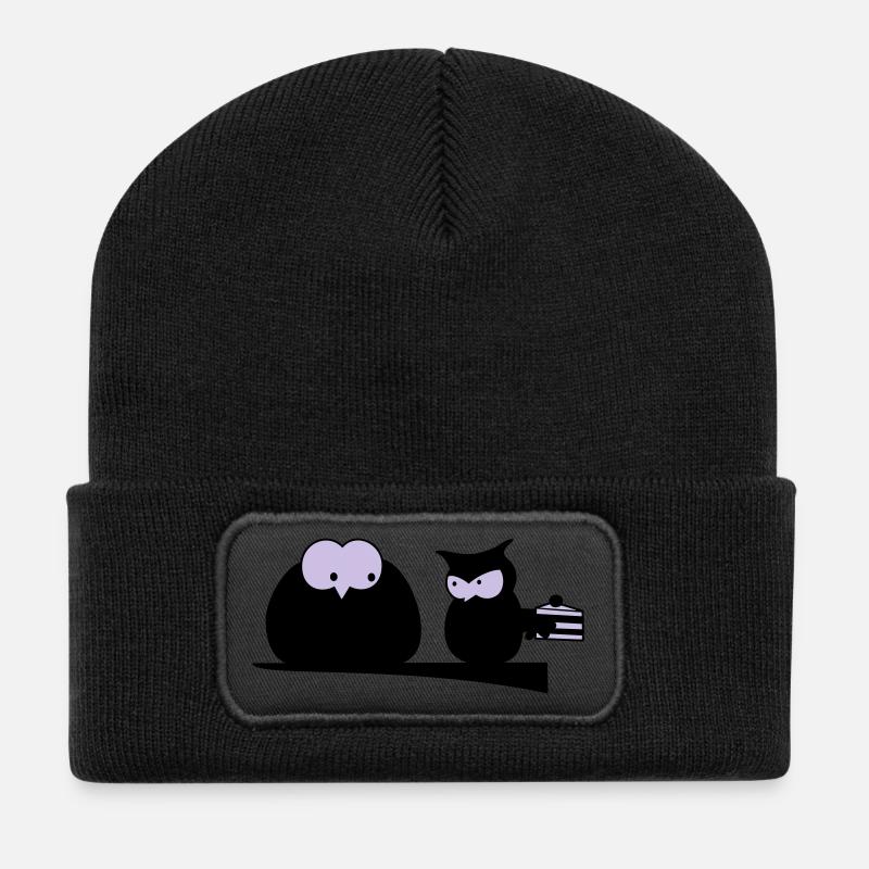 Mein Kuchen - Recycelte Patch Beanie - Schwarz