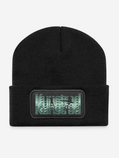 Kunstrad, Kunstradfahren, Hallenradsport - Recycelte Patch Beanie - Schwarz