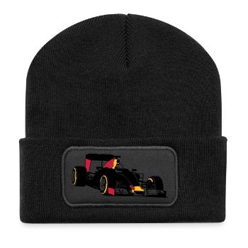 Formela One Racing - Recycelte Patch Beanie - Schwarz - Vorne