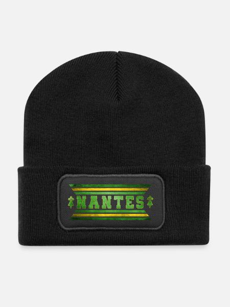 Football Nantes vintage - Beanie recyclé à patch - noir