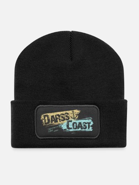 DarssCoast - Original Brand - Recycelte Patch Beanie - Schwarz