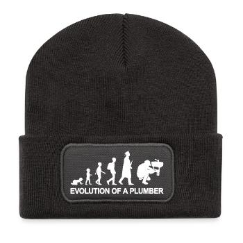 Development of a plumber - Recycled Patch Beanie - dark grey - Front
