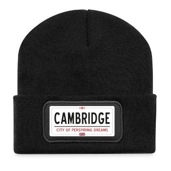 Cambridge town sign - Recycled Patch Beanie - black - Front